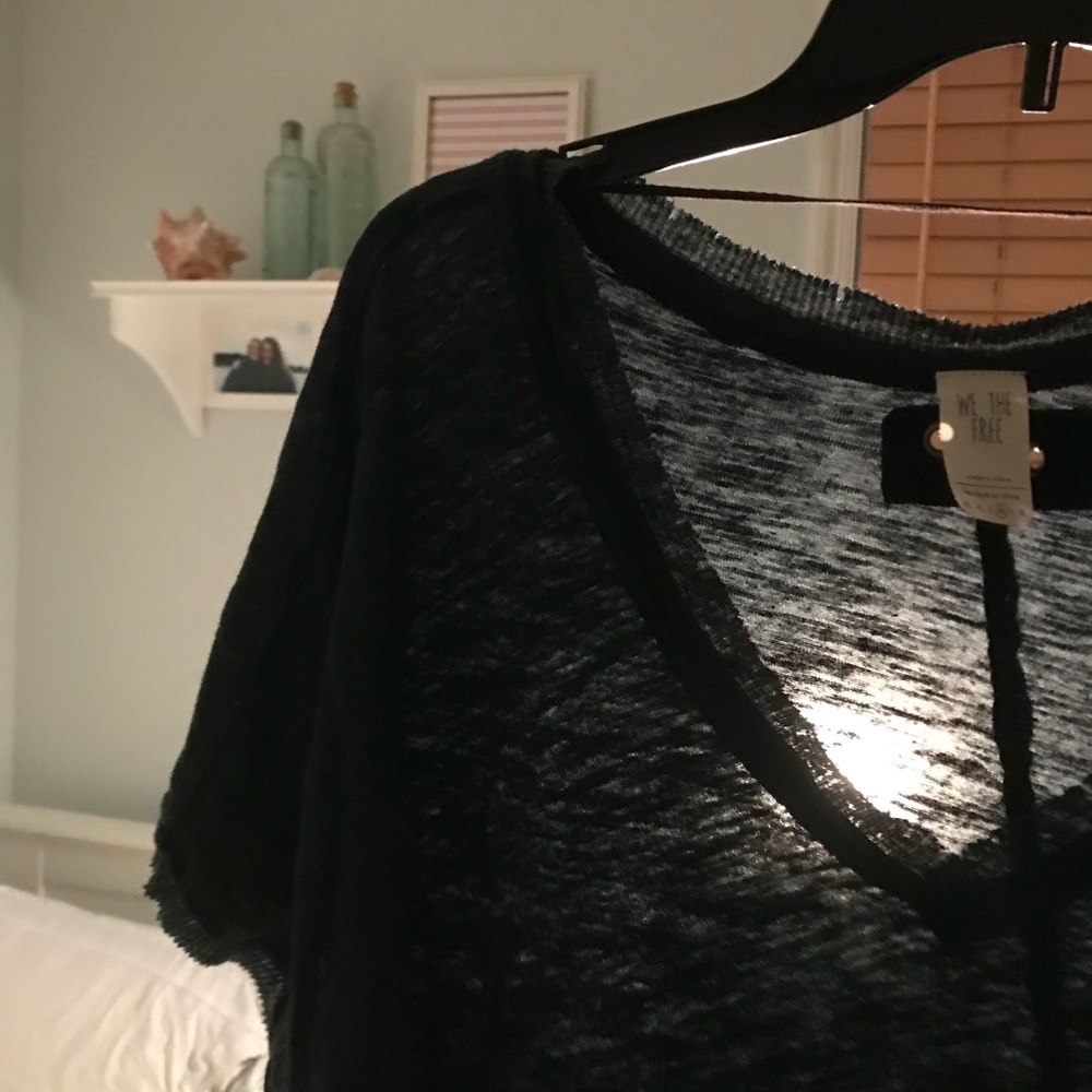 Free People V-neck Oversized Shirt
